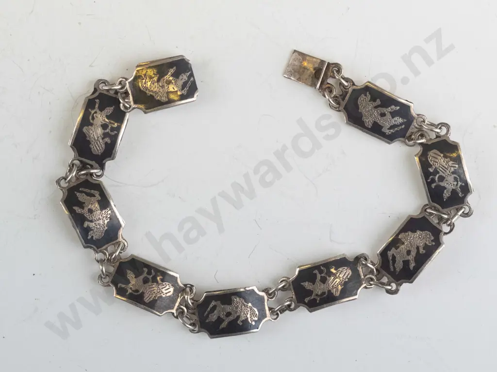 silver bracelet stamped Siam sterling Image 1++