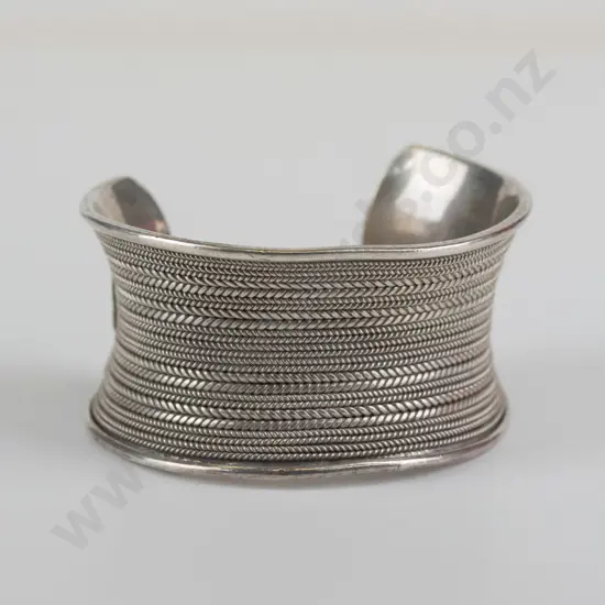 silver cuff bangle no mark
