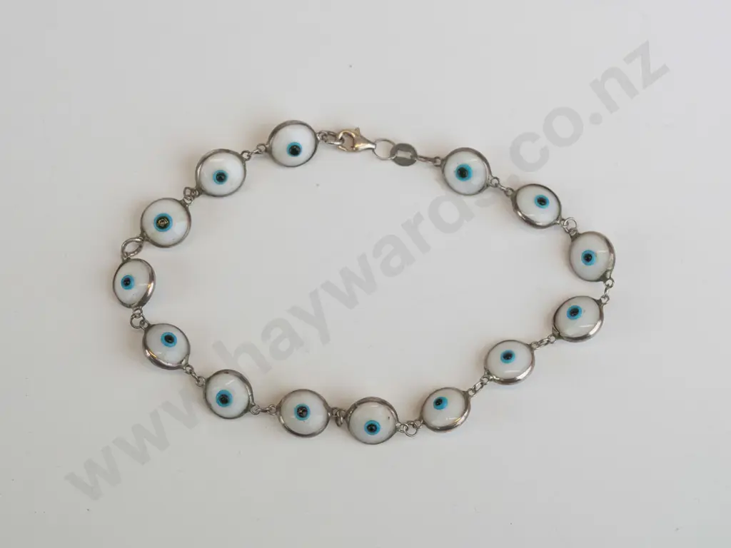 silver beaded bracelet stamped 925 Image 1++