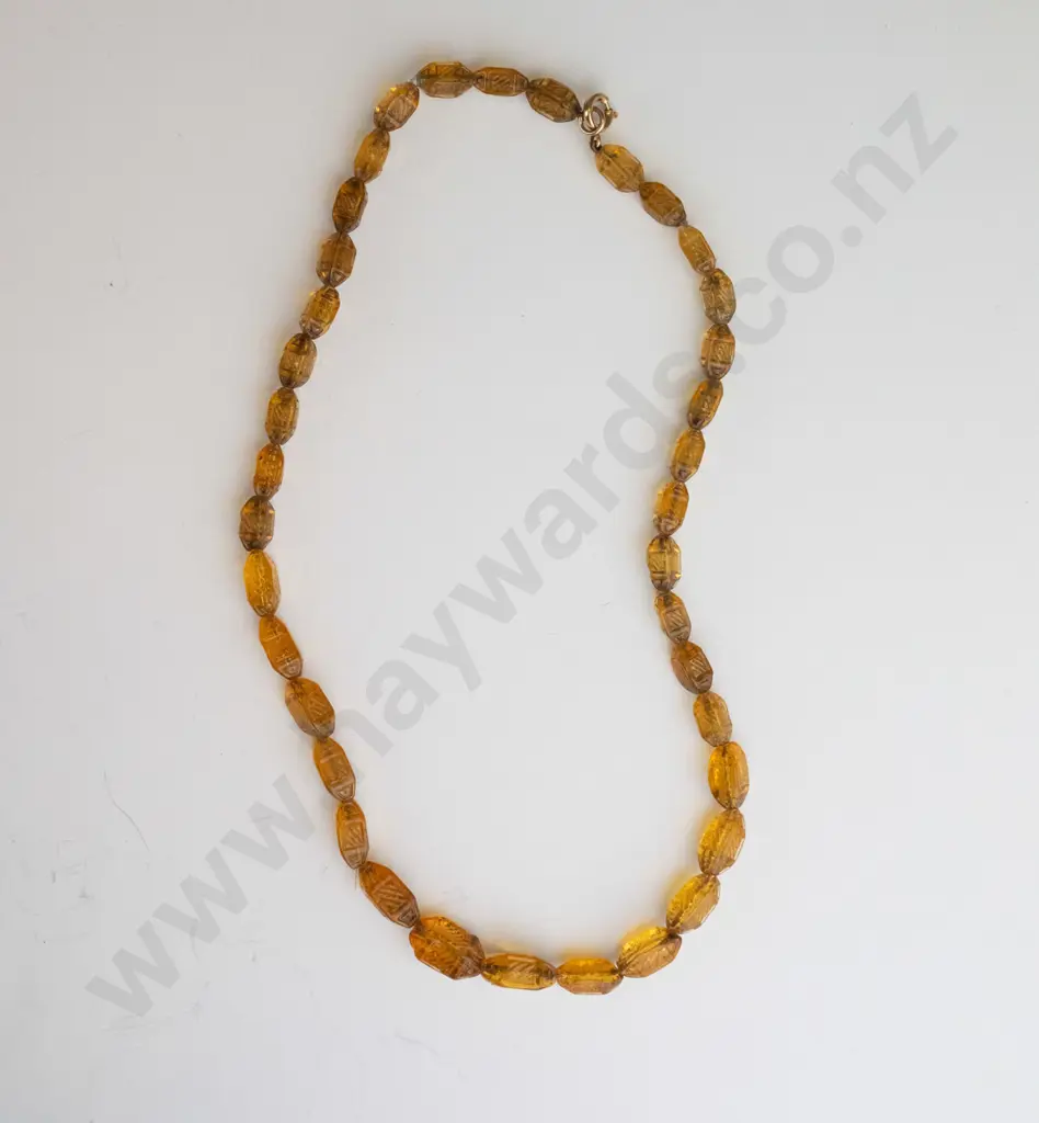 amber beaded necklace Image 1++