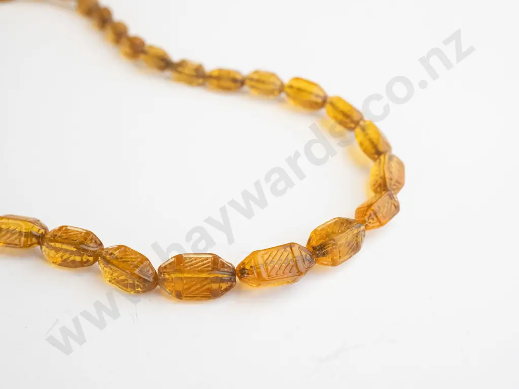 amber beaded necklace Image 1++