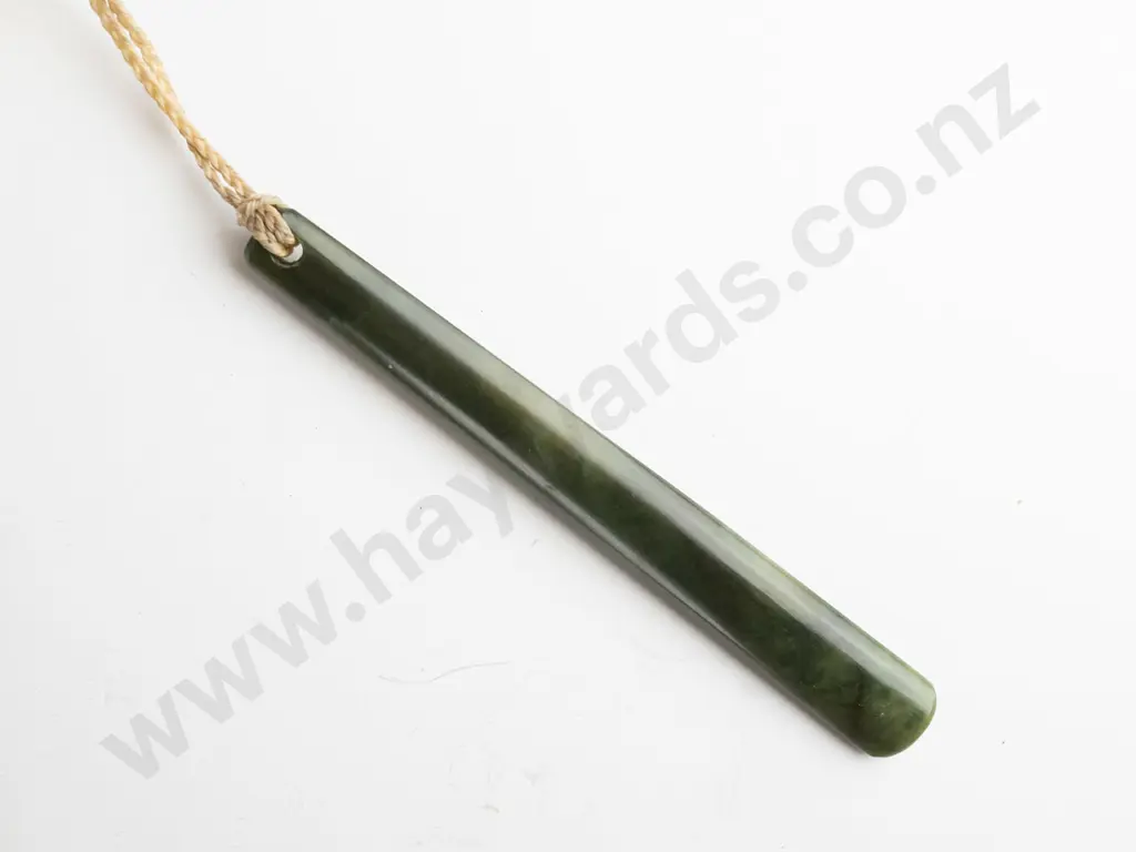 greenstone pendant on rope Image 1++