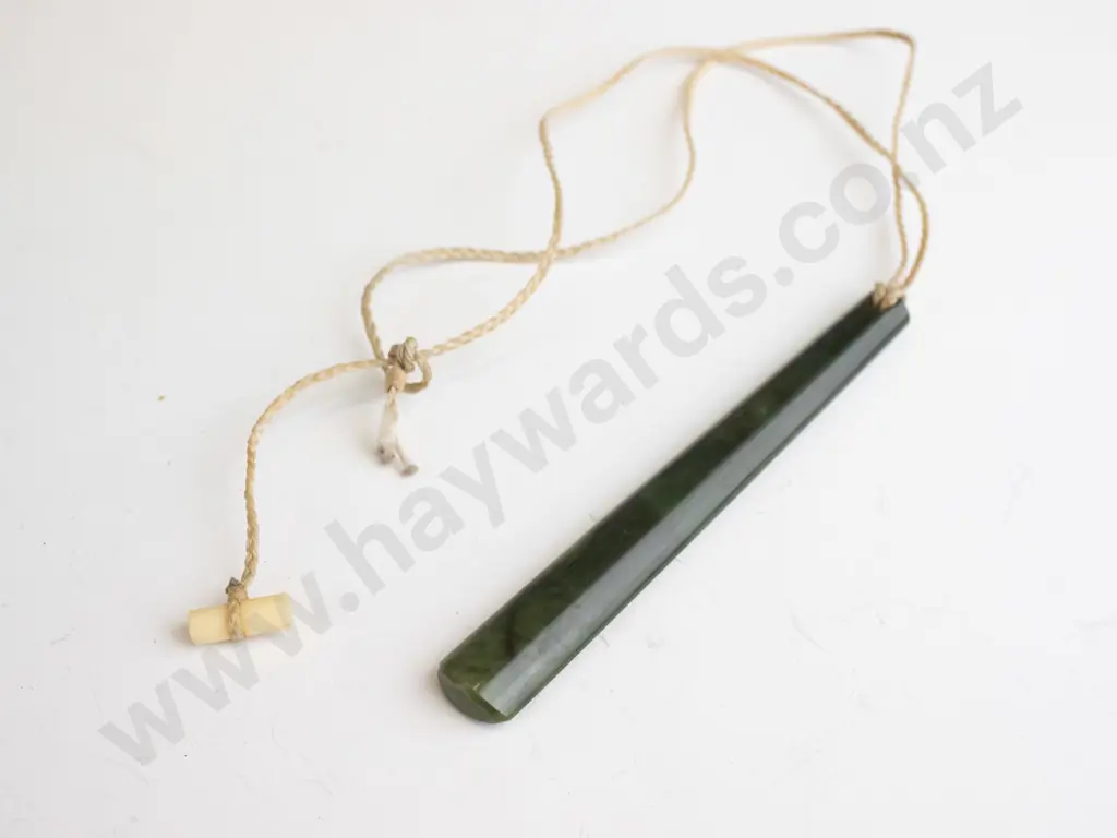 greenstone pendant on rope Image 1++
