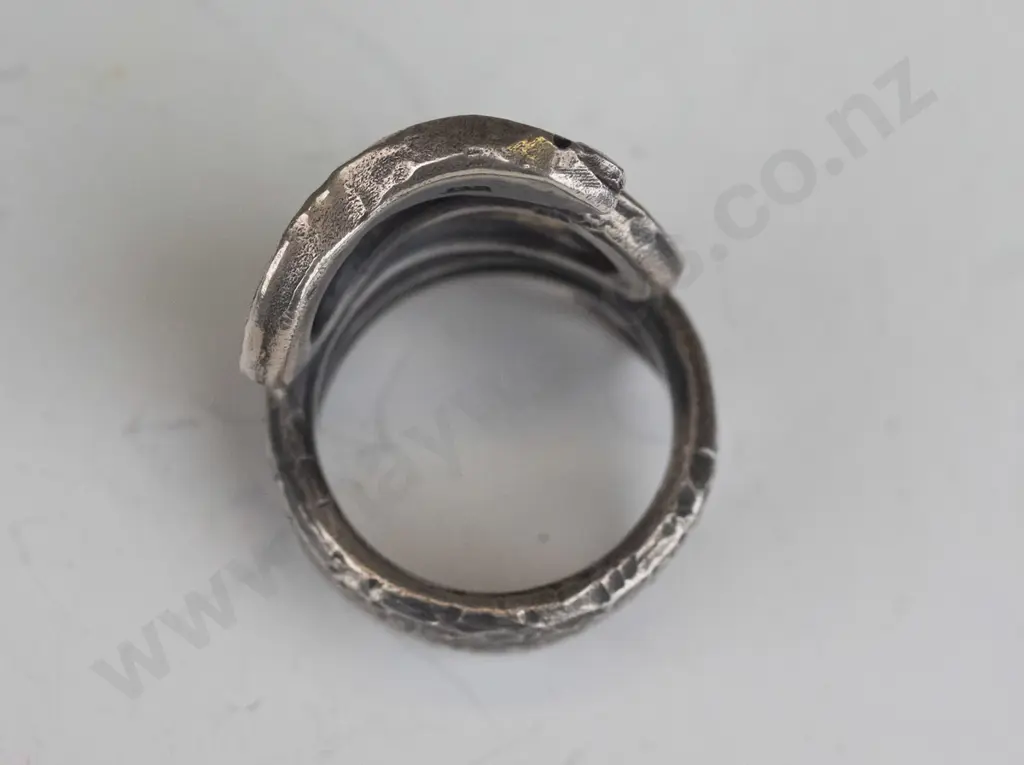 silver snake ring stamped stg Image 1++