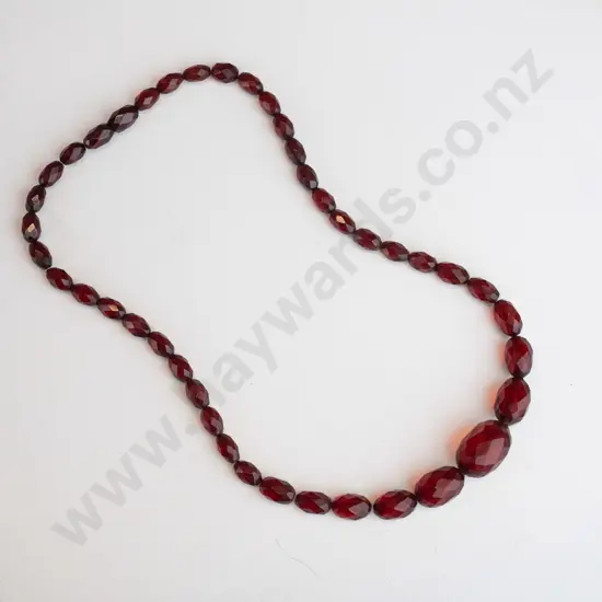 red beaded necklace