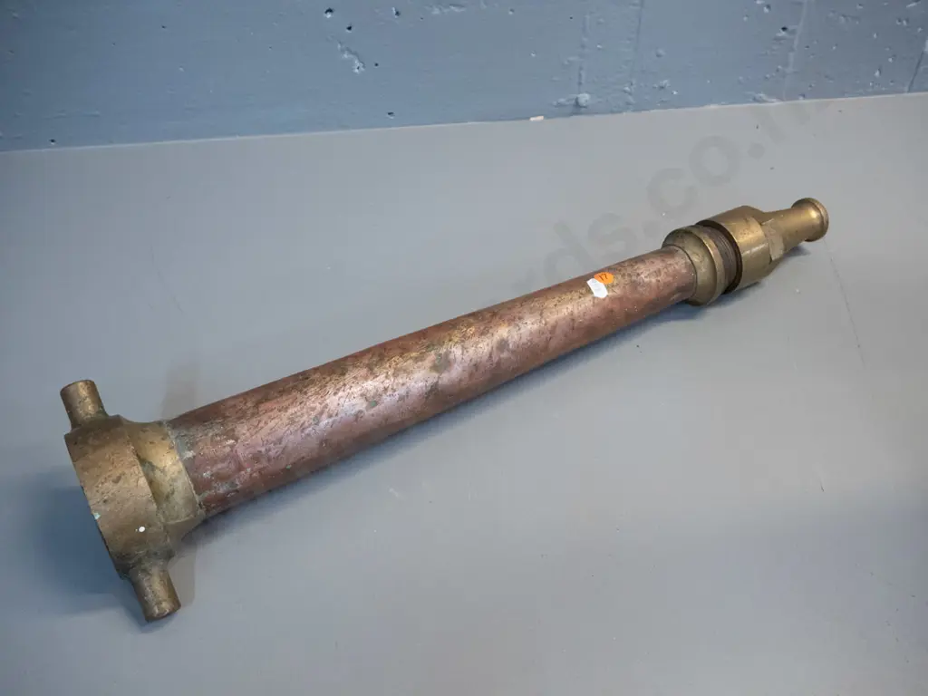 heavy copper and brass fire hose fitting L-600 Image 1++
