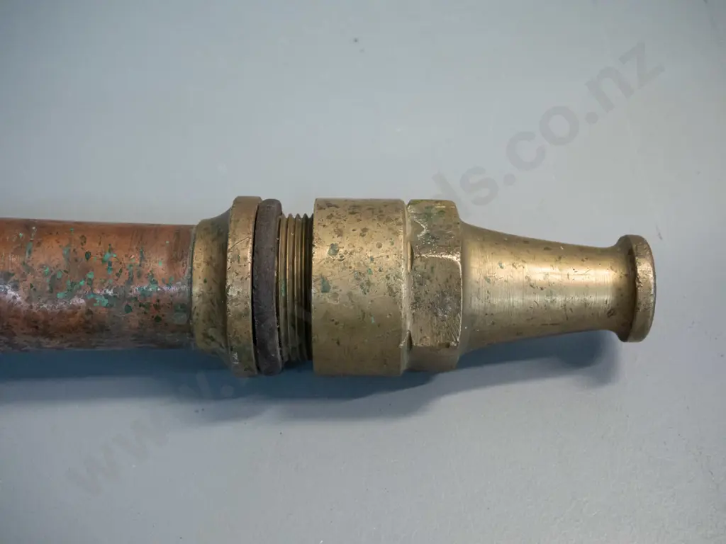 heavy copper and brass fire hose fitting L-600 Image 1++