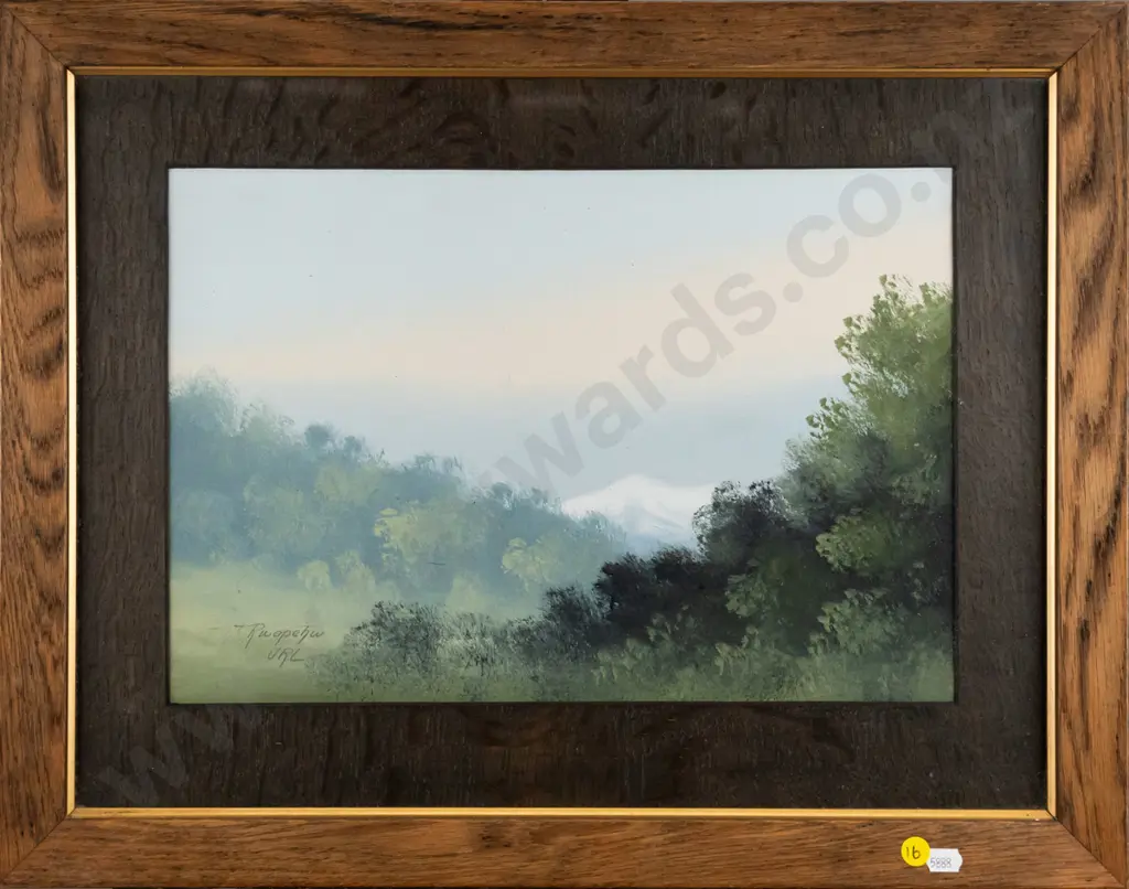 URL - framed oil "Mount Ruapehu" H - 260 W - 380 Image 1++