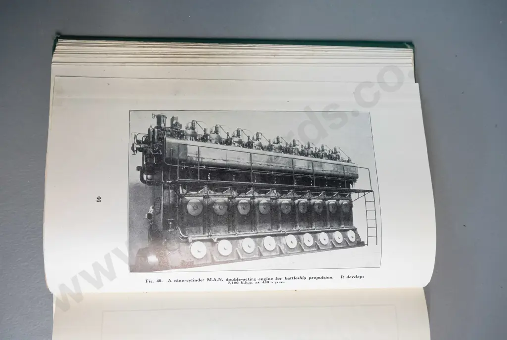 The Motor Ship Reference Book for 1940 - Temple Press London, with ship engine photos and plans Image 1++
