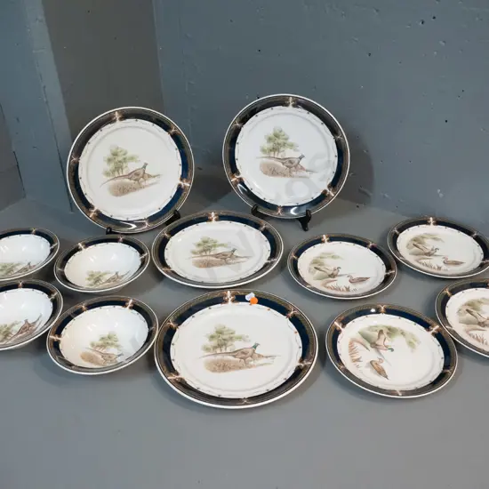 Keltcraft Ireland / designed by Noritake "Tranquil Glen" tableware - 4 dinner plates, 4 sides, 4 bowls