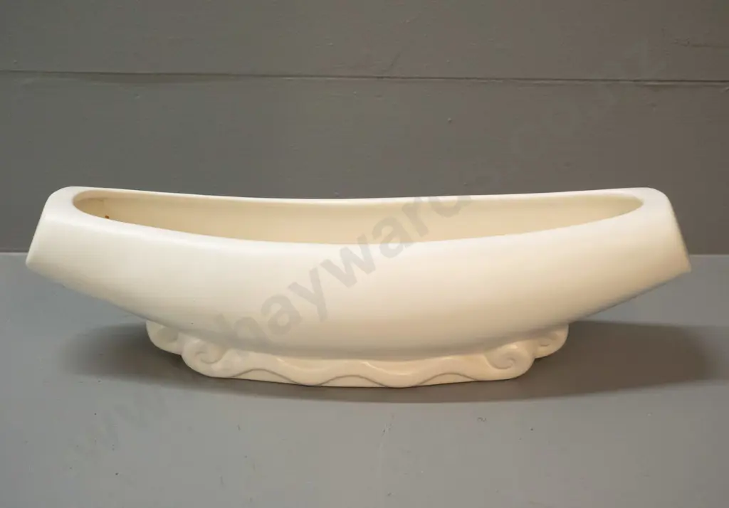 Crown Lynn trough vase - marked .108. - has glazing fault on one end, some marks inside H-80 L-290 Image 1++