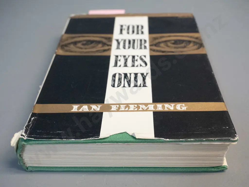 For Your Eyes Only - Ian Fleming 1960 Book Club first edition James Bond novel - some staining . wear to dust cover Image 1++