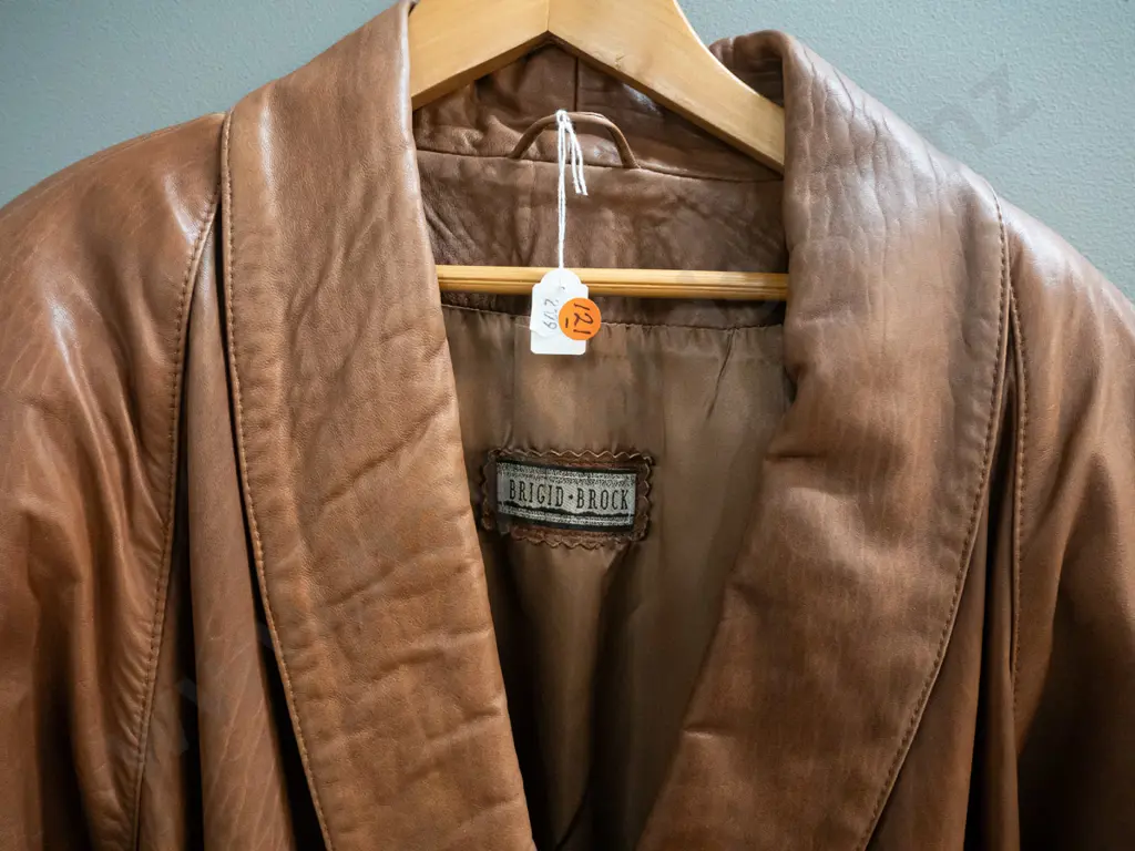 New Zealand lambskin double breasted jacket with Bridget Brock label Image 1++