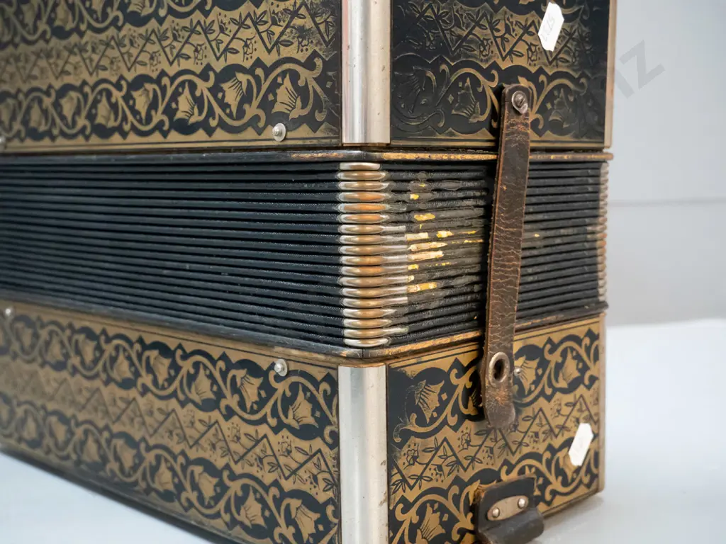vintage Hohner button accordion - overall wear and some corrosion to metal H-275 2W-280 D-150 Image 1++