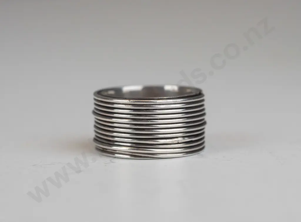silver ring stamped s.sil Image 1++