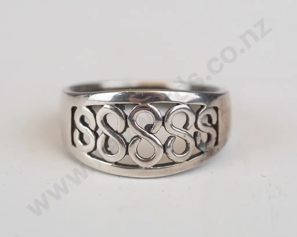 silver ring stamped 925 Image 1++