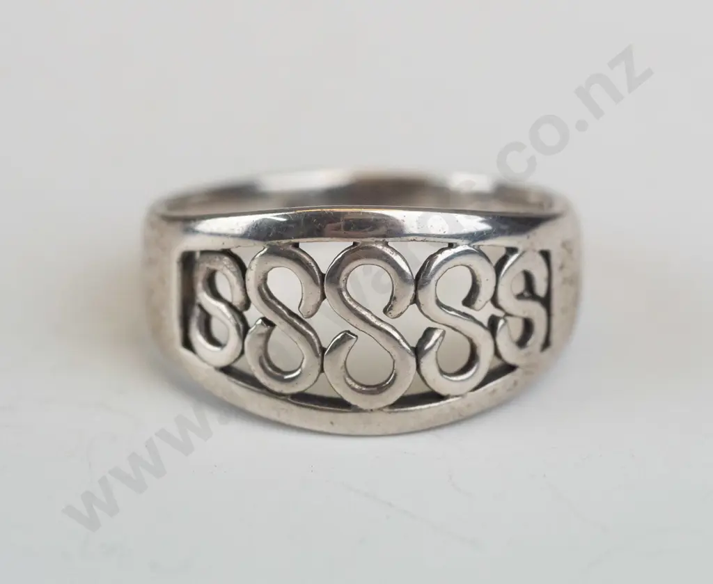 silver ring stamped 925 Image 1++