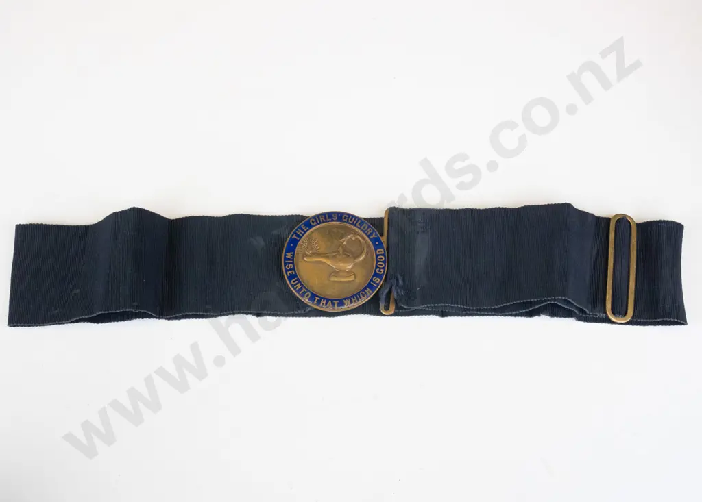 girl guide medal on long ribbon 'The girls guildry - wise unto that which is good' Image 1++