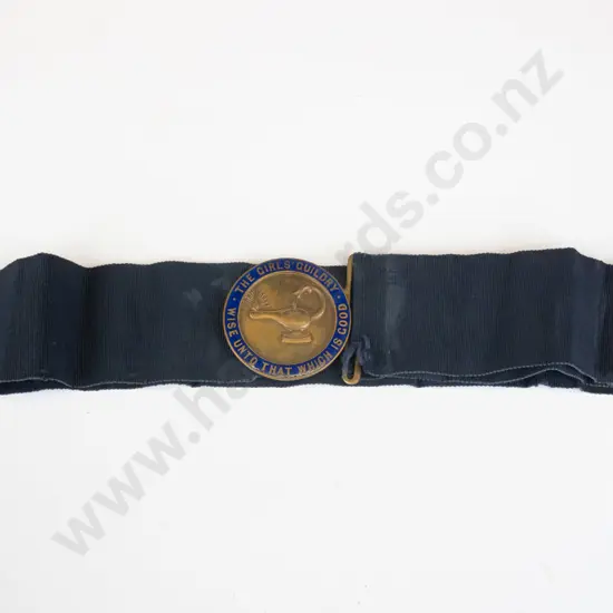 girl guide medal on long ribbon 'The girls guildry - wise unto that which is good'