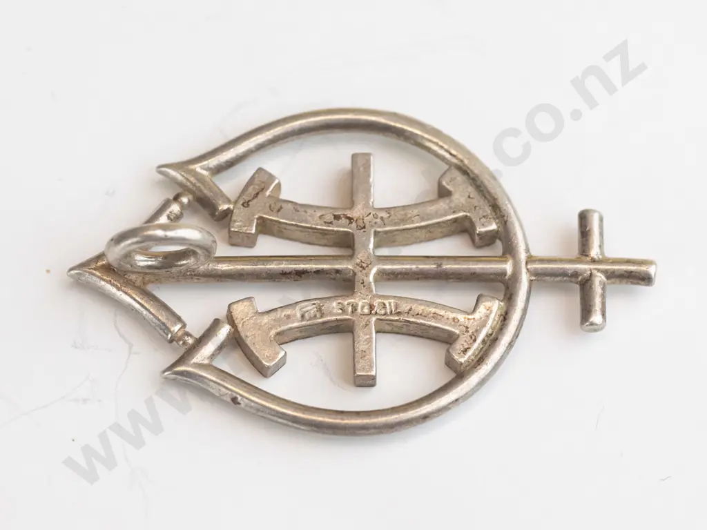 silver necklace stamped stg sil - no chain Image 1++