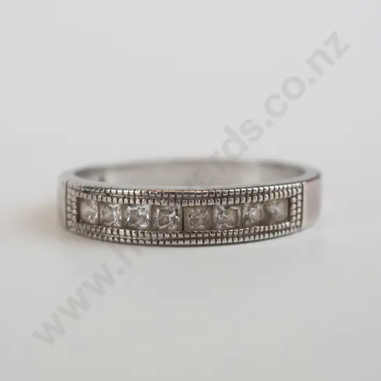 silver cz ring stamped 925