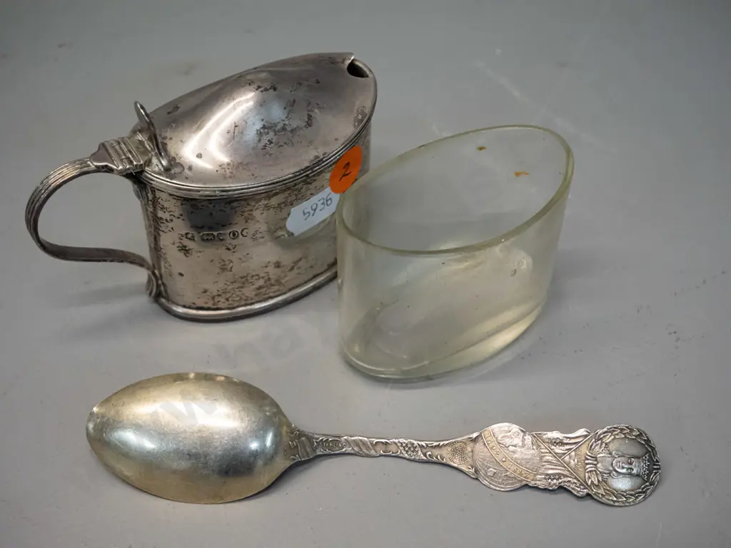 1890s World's Columbian Exposition (Chicago World's Fair) souvenir sterling silver spoon L-145 and a sterling silver Image 1++