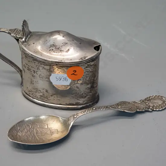 1890s World's Columbian Exposition (Chicago World's Fair) souvenir sterling silver spoon L-145 and a sterling silver