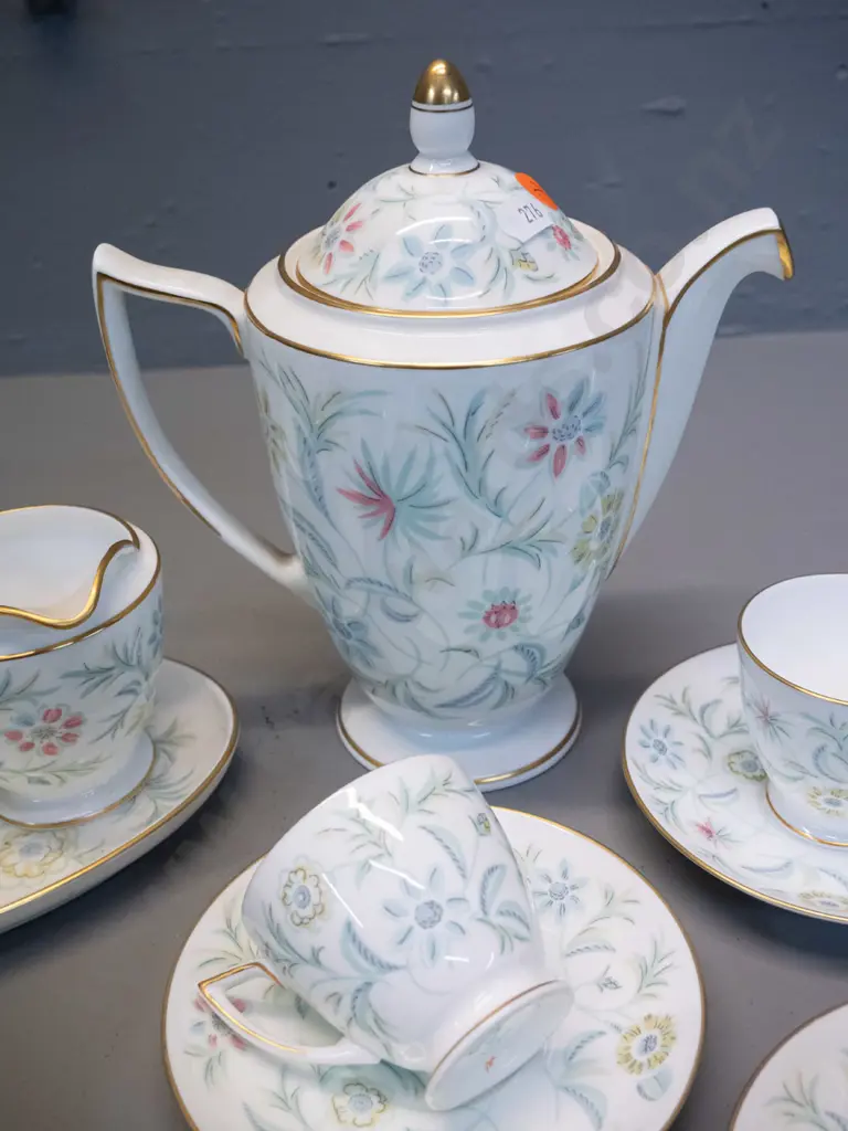 Minton "Vanessa" pattern 16-piece coffee set including coffee pot H-210 W-190 Image 1++
