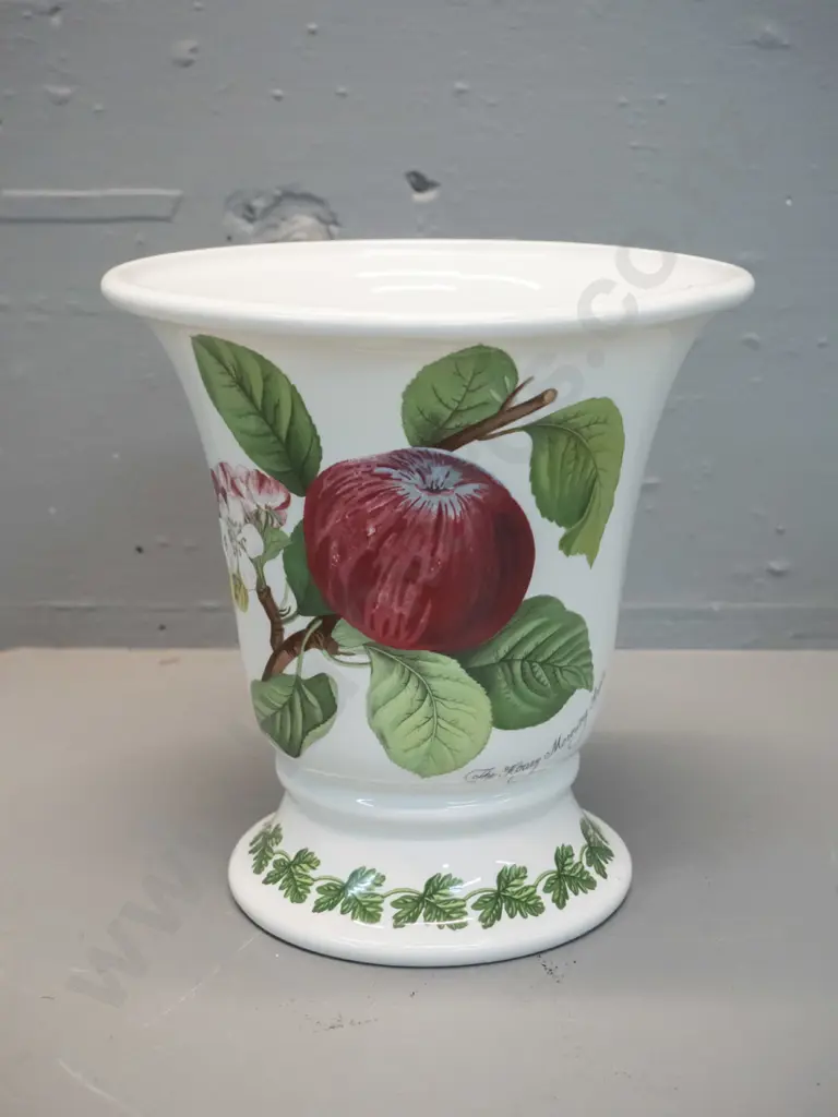 Portmeirion Pomona pattern large vase H-210 D-205 at rim Image 1++
