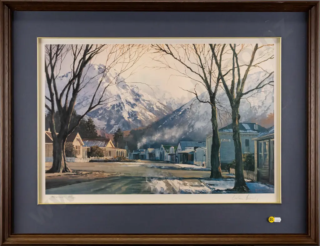 framed Graham Brinsley ltd edition print 320/450 "Arrow Town" H-350 W-550 Image 1++