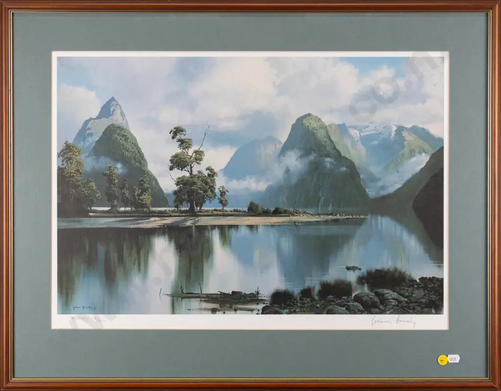 framed Graham Brinsley - Ltd edition print 78/450 "Milford" H - 360 W - 530 Image 1++