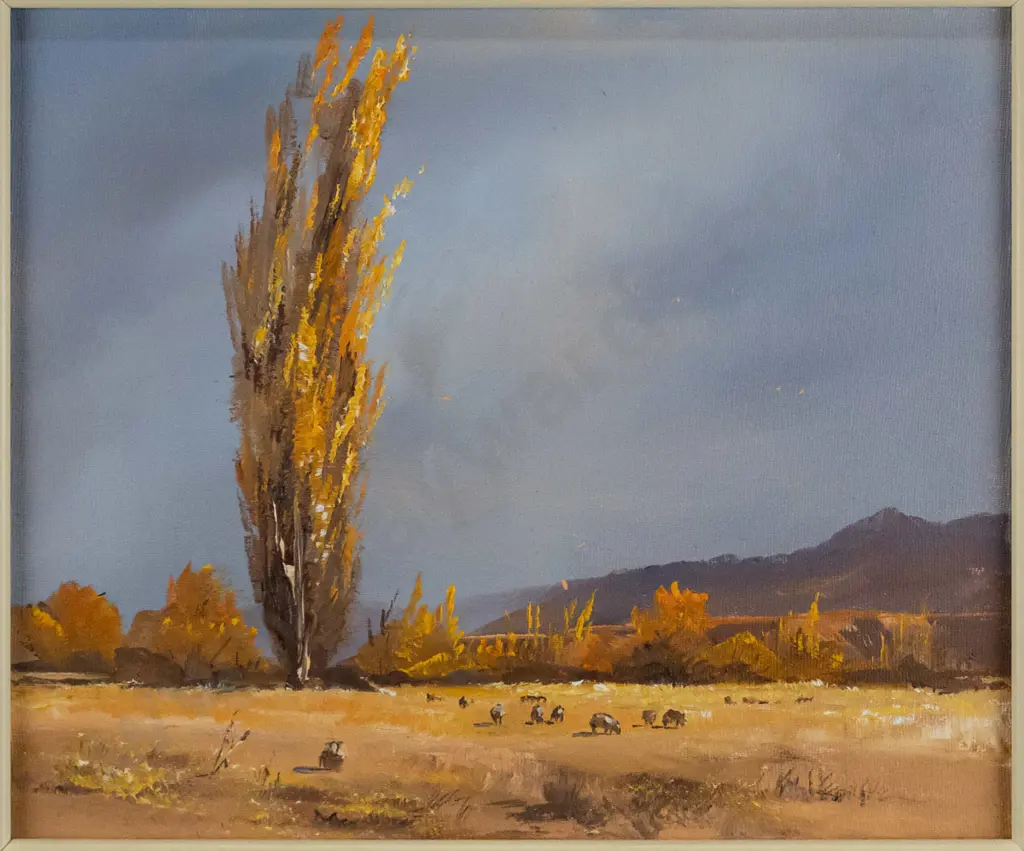 Charles Mckenzie 1978 - framed oil "Cardrona Valley" H - 240 W - 290 Image 1++