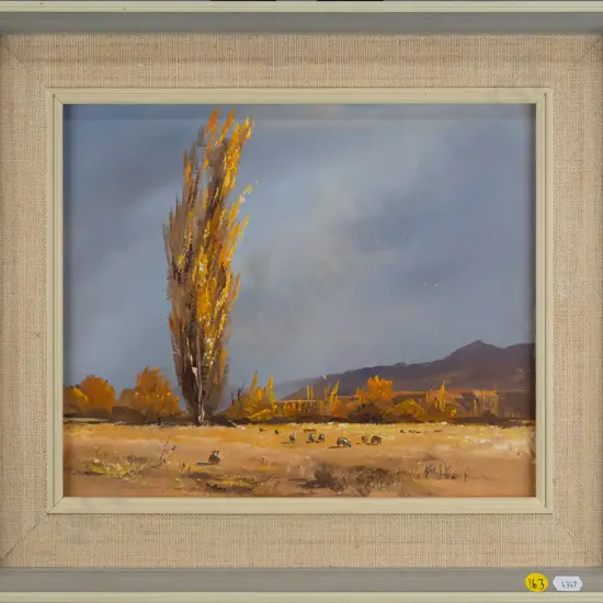Charles Mckenzie 1978 - framed oil "Cardrona Valley" H - 240 W - 290