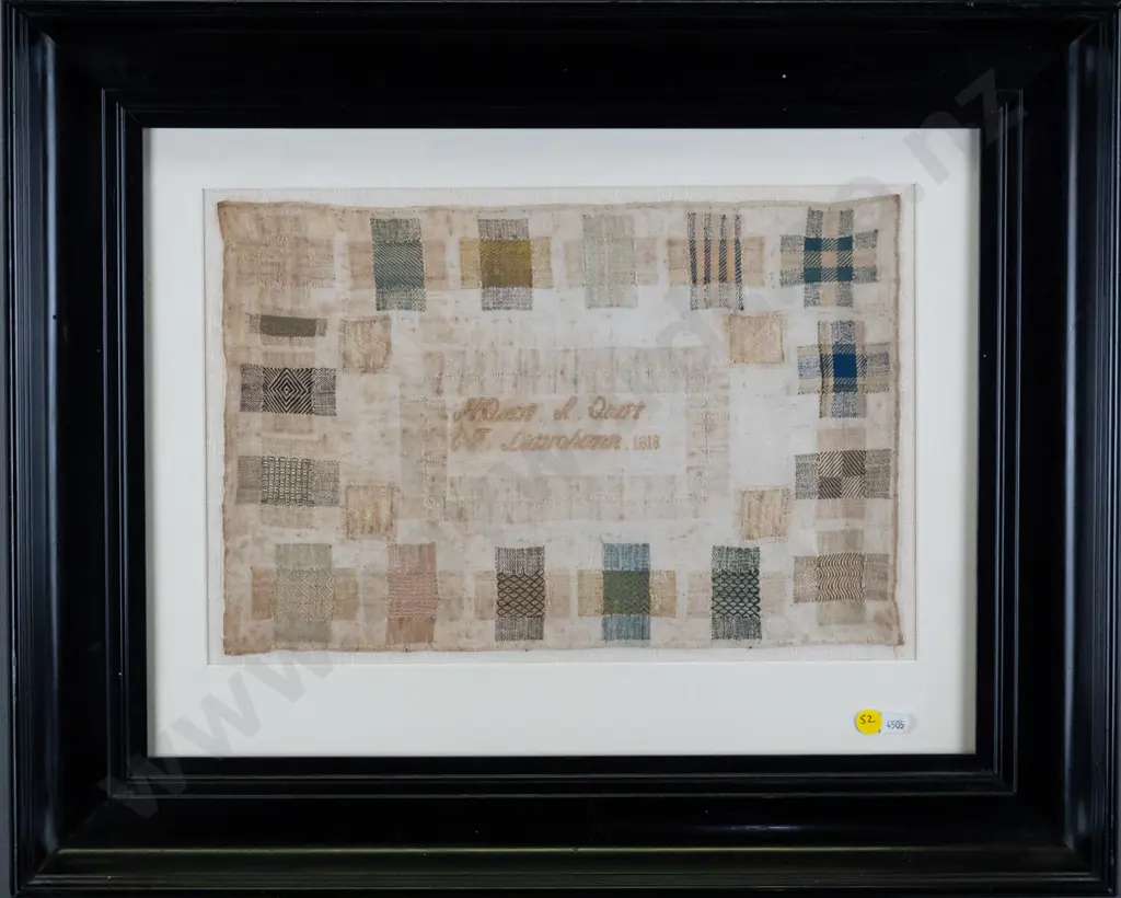 framed needlework 1818 (aging) H - 250 W - 360 Image 1++