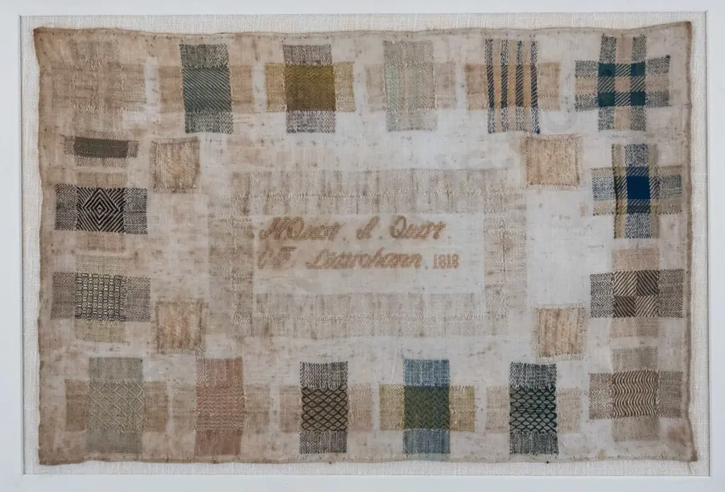 framed needlework 1818 (aging) H - 250 W - 360 Image 1++