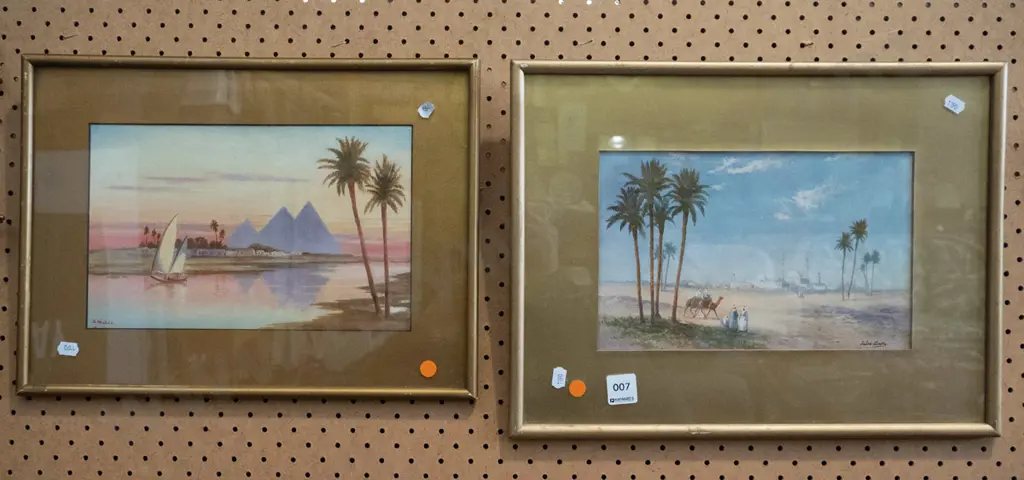 framed oil and framed print - middle eastern scenes Image 1++