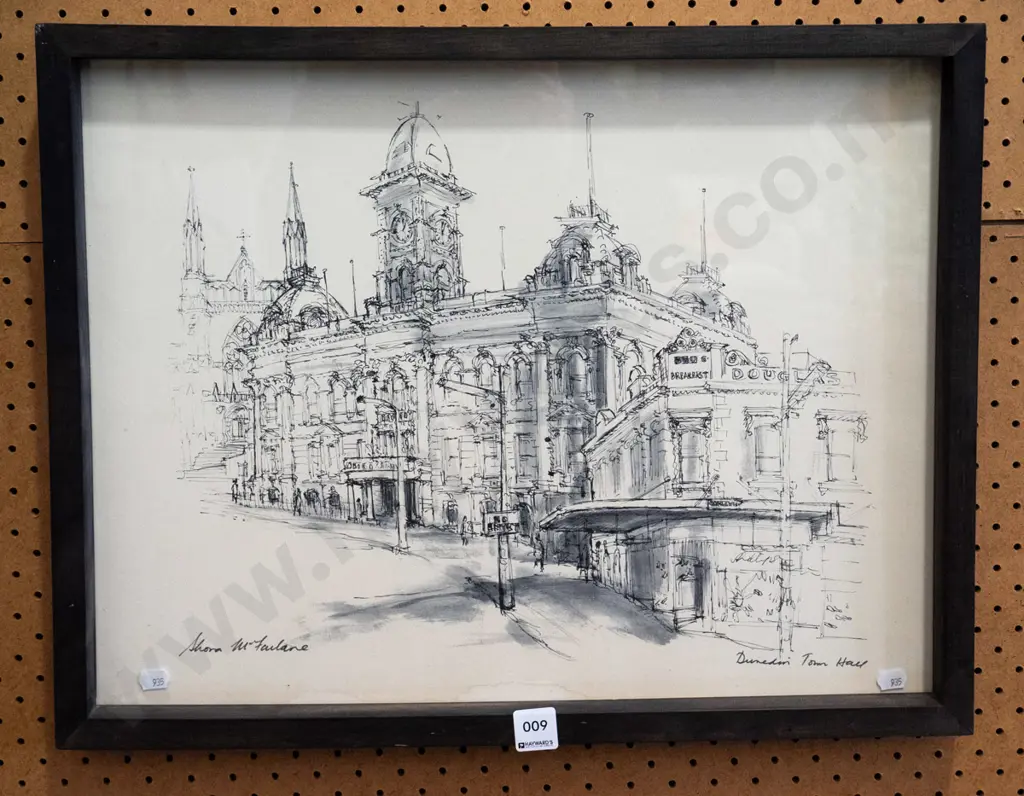 Shona McFarlane print - Dunedin town hall Image 1++