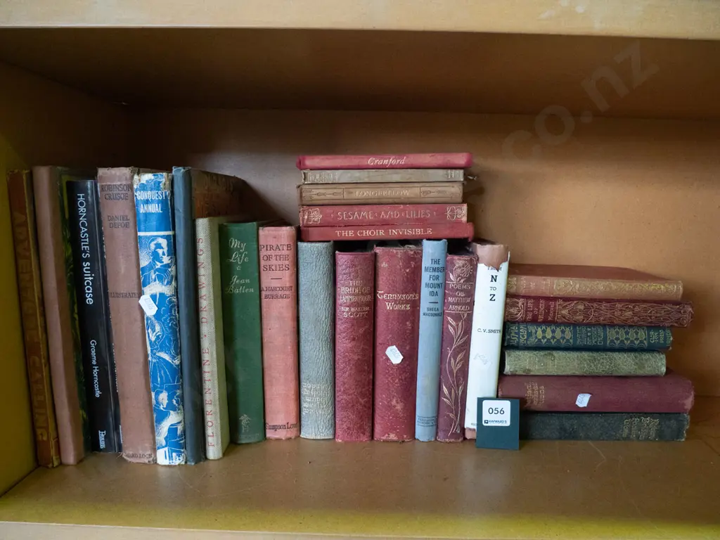shelf of vintage books Image 1++