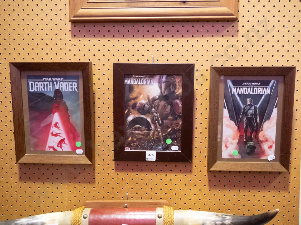 3 Star Wars prints - green dots Image 1++