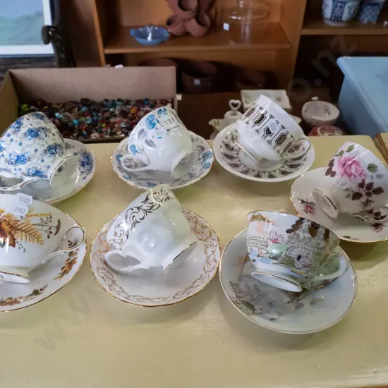7 cups & saucers