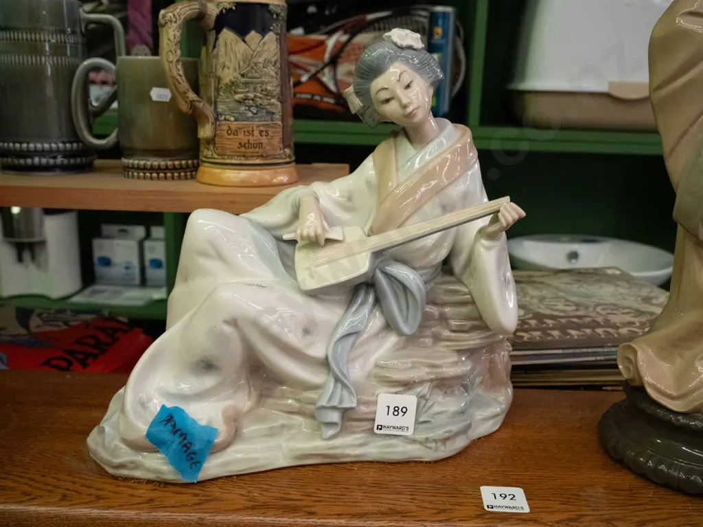 Lladro figurine - damage to top of musical instrument Image 1++