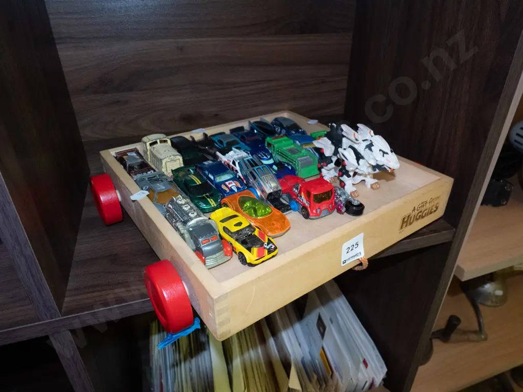 wooden trolley, toy vehicles Image 1++