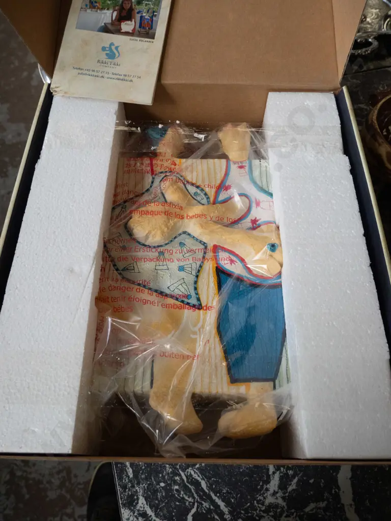 as-new boxed hand painted ceramic art by Susse Volander Image 1++