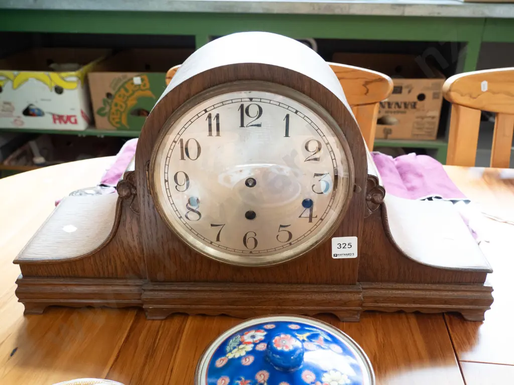 restorer's oak cased mantel clock Image 1++