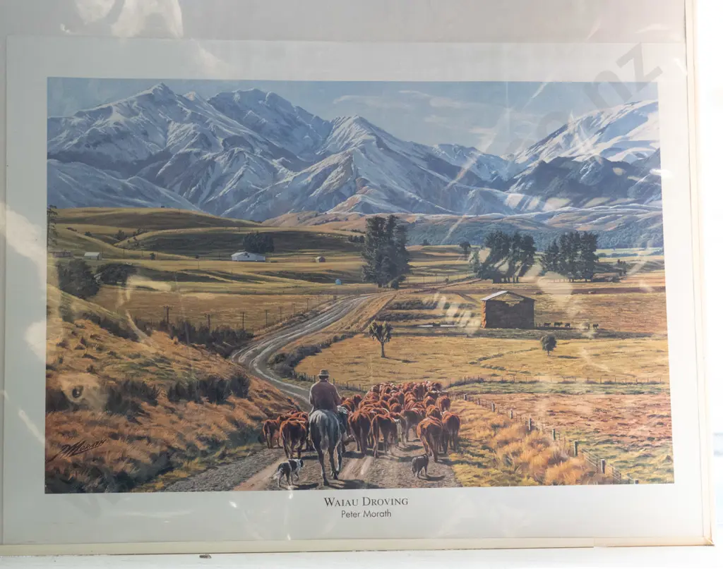 unframed Peter Morath print - Waiau Droving Image 1++