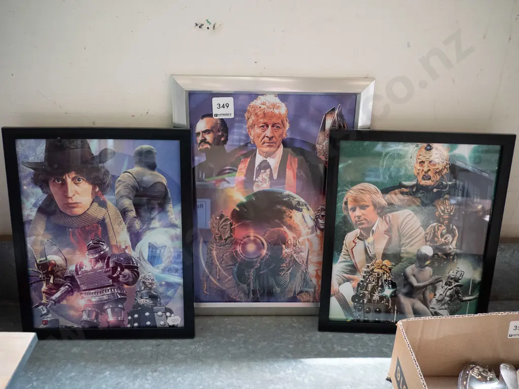 3 framed Dr. Who prints Image 1++