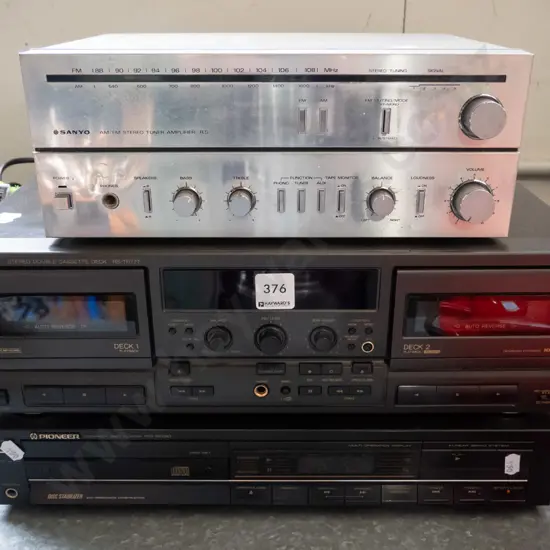 Technics, Pioneer and Sanyo stereo equipment