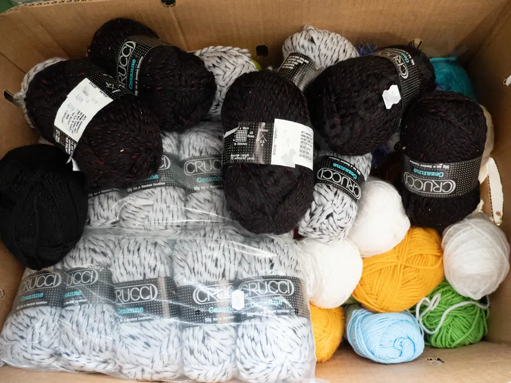 box of knitting yarn Image 1++