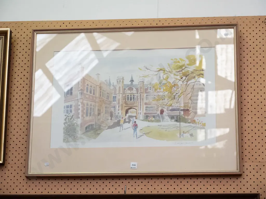 framed Douglas Chown limited edition print - Otago University Image 1++