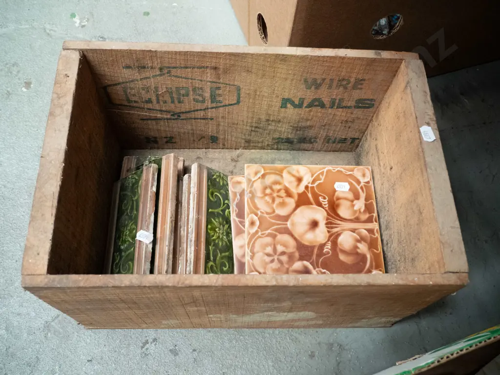 wooden crate and fire register tiles Image 1++